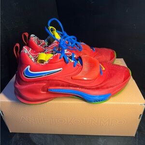 Red and Blue Athletic Giannias